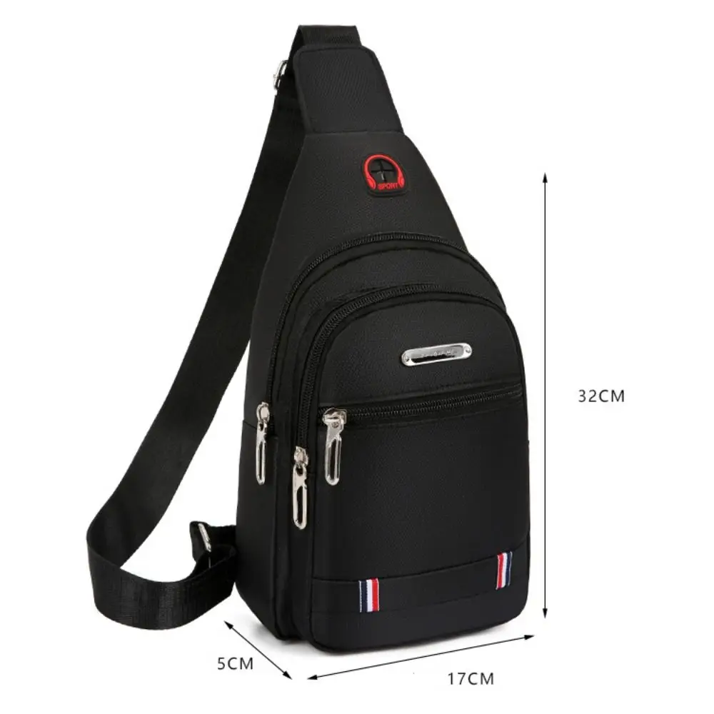 Man Sling Bag Crossbody Shoulder Bag Oxford Cloth Lelaki Beg Chest Bag Outdoor Sports USB Charge