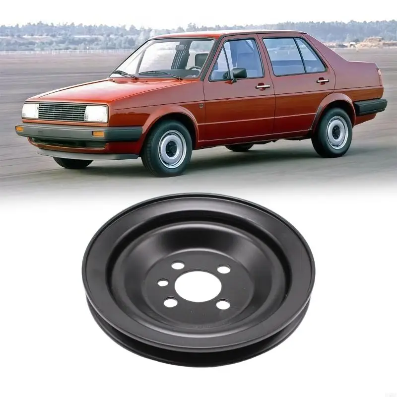 D5BE Crankshaft Pulley Service Part, Steel Engine Belt Pulley with One-Belt-Channel Design for Vehicle Engine Repair and