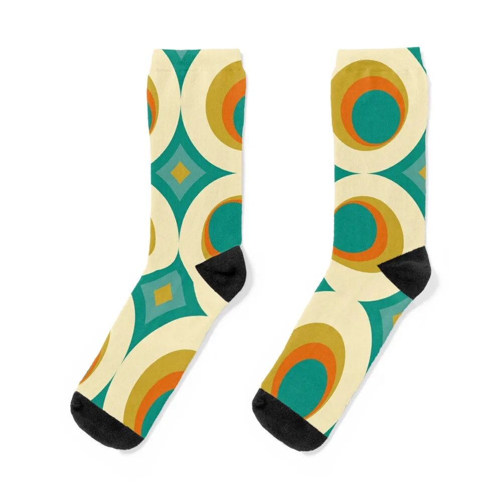

Mid-Century Modern Splash Socks crazy floral shoes summer Socks Girl Men's
