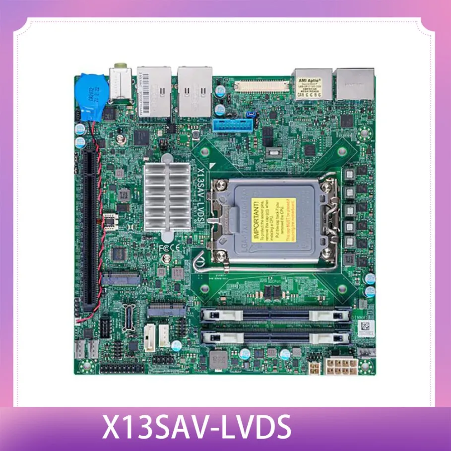 DDR4 LGA-1700 12th Generation Core i9/i7/i5/i3 Q670E For Supermicro Embedded Motherboard X13SAV-LVDS