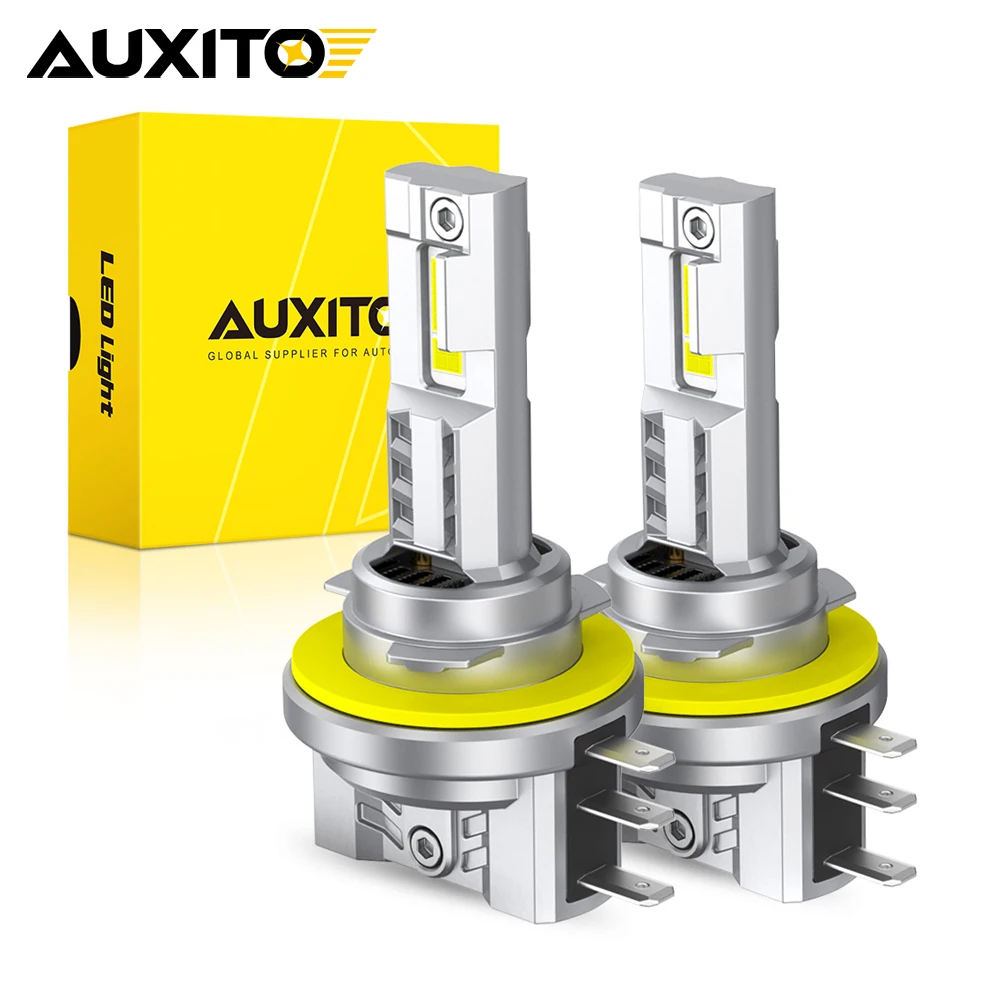 AUXITO 2Pcs H15 LED Headlight Canbus Error Free 12V 60W 30000LM High Beam H15 LED Bulb Driving Running Lights 6500K Auto Lamp