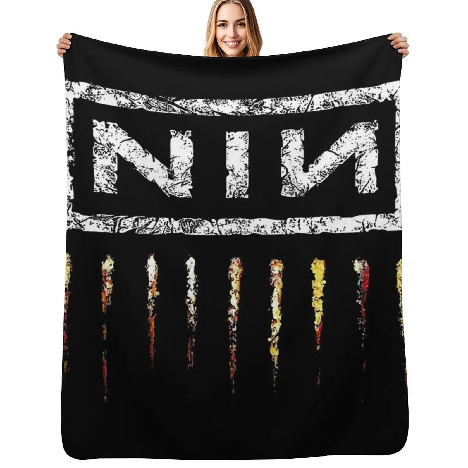 

Dark Red of N-I-N Throw Blanket christmas decoration Flannels heavy to sleep Thin Blankets