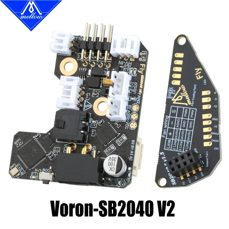 

Mellow Fly-SB2040 V2 Board For Voron 2.4 R2 Trident Stealthburner CW2 Extruder Klipper Hotend Canbus HeadTool PT1000 / PT100