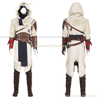 Mirage Basim ibn Is'haq Roleplay Basim Ibn Ishaq Assassins Creed Cosplay Cotume Outfit Performance Clothes Halloween Mens Hooded