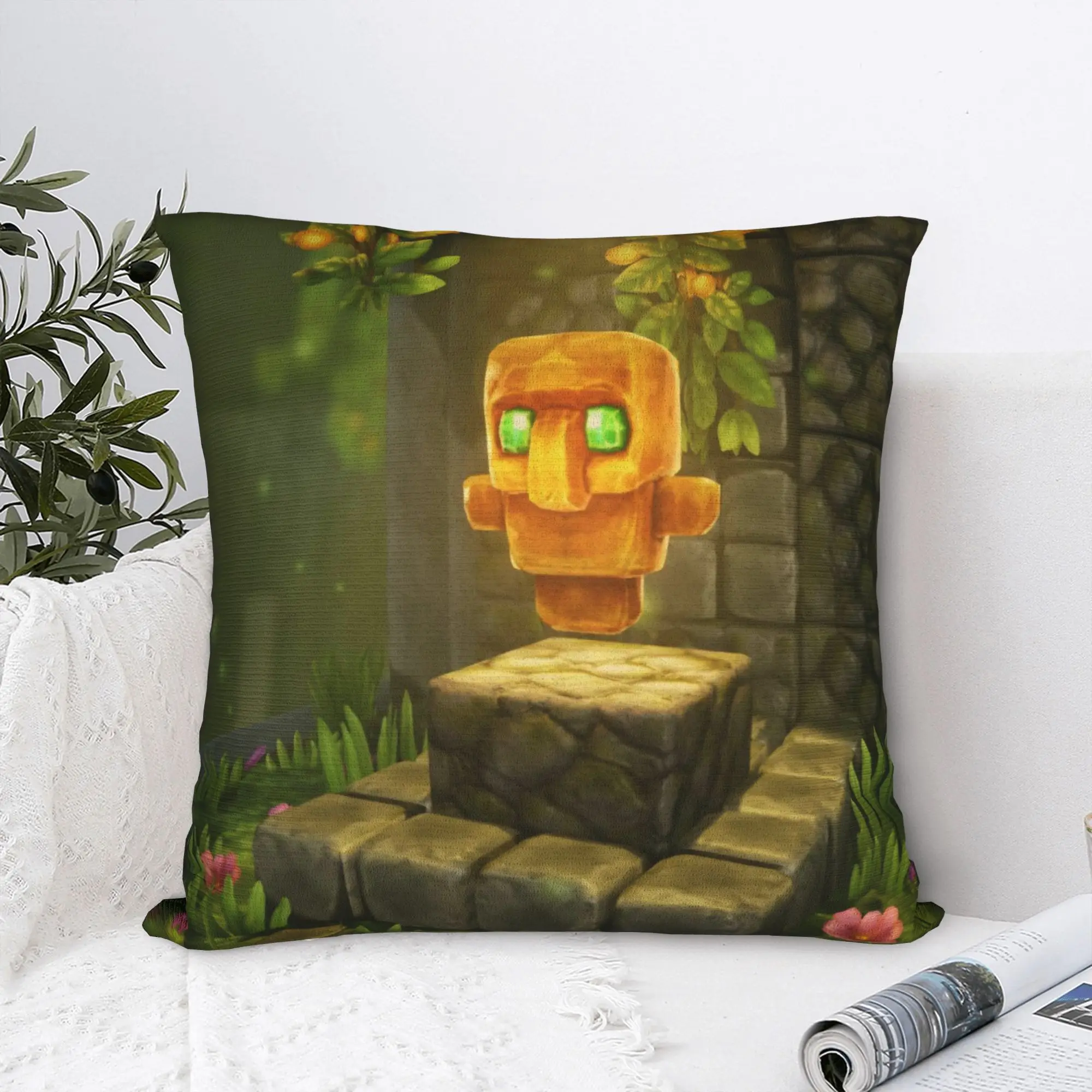 Totem of Undying Game Square Pillow Cases Gaming Cartoon Cushion Covers Custom Polyester Decor Pillowcase for Home 40x40cm
