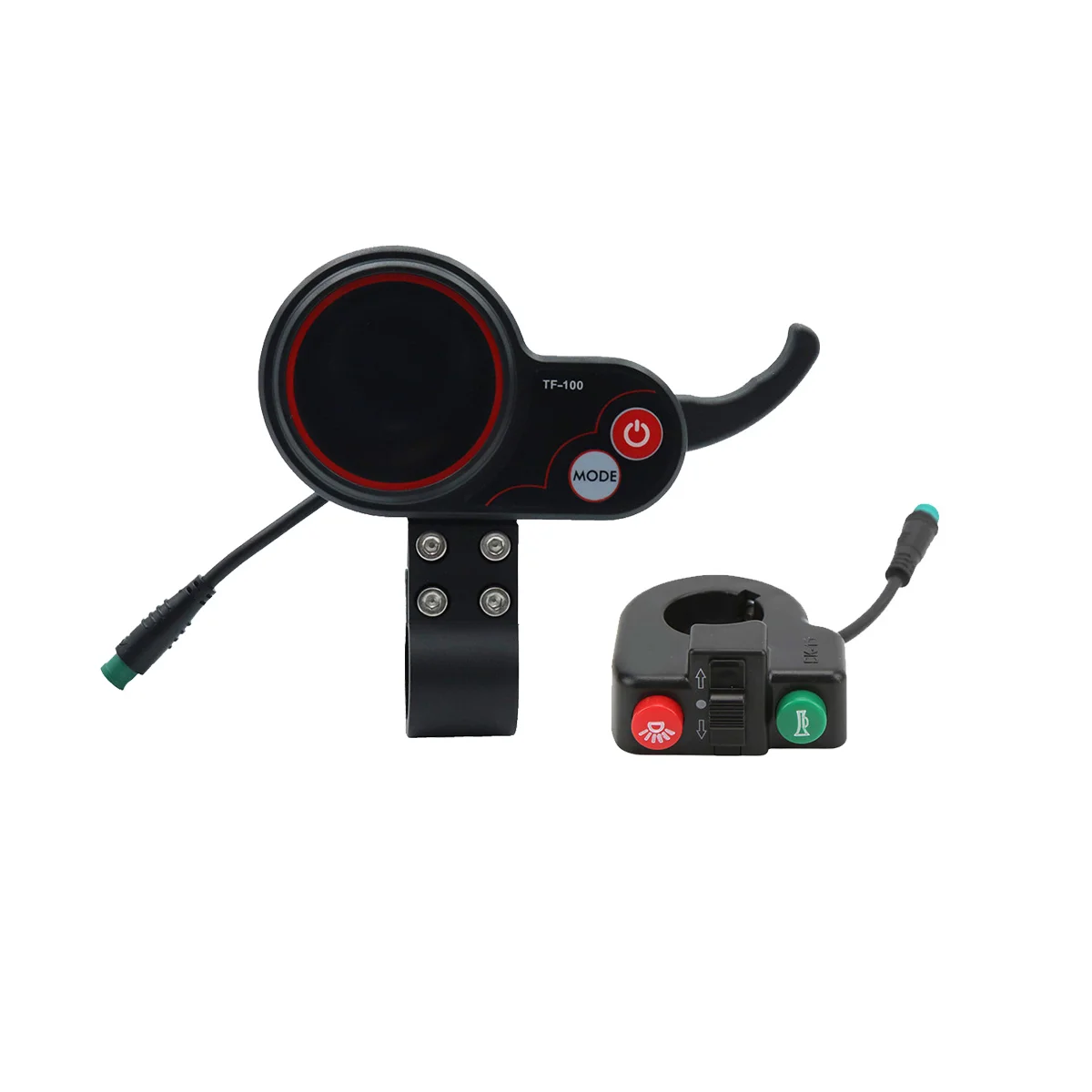 TF-100 Display Dashboard+Switch Button Scooter 5Pin Skateboard Speedometer for Kugoo M4 Electric Scooter Parts