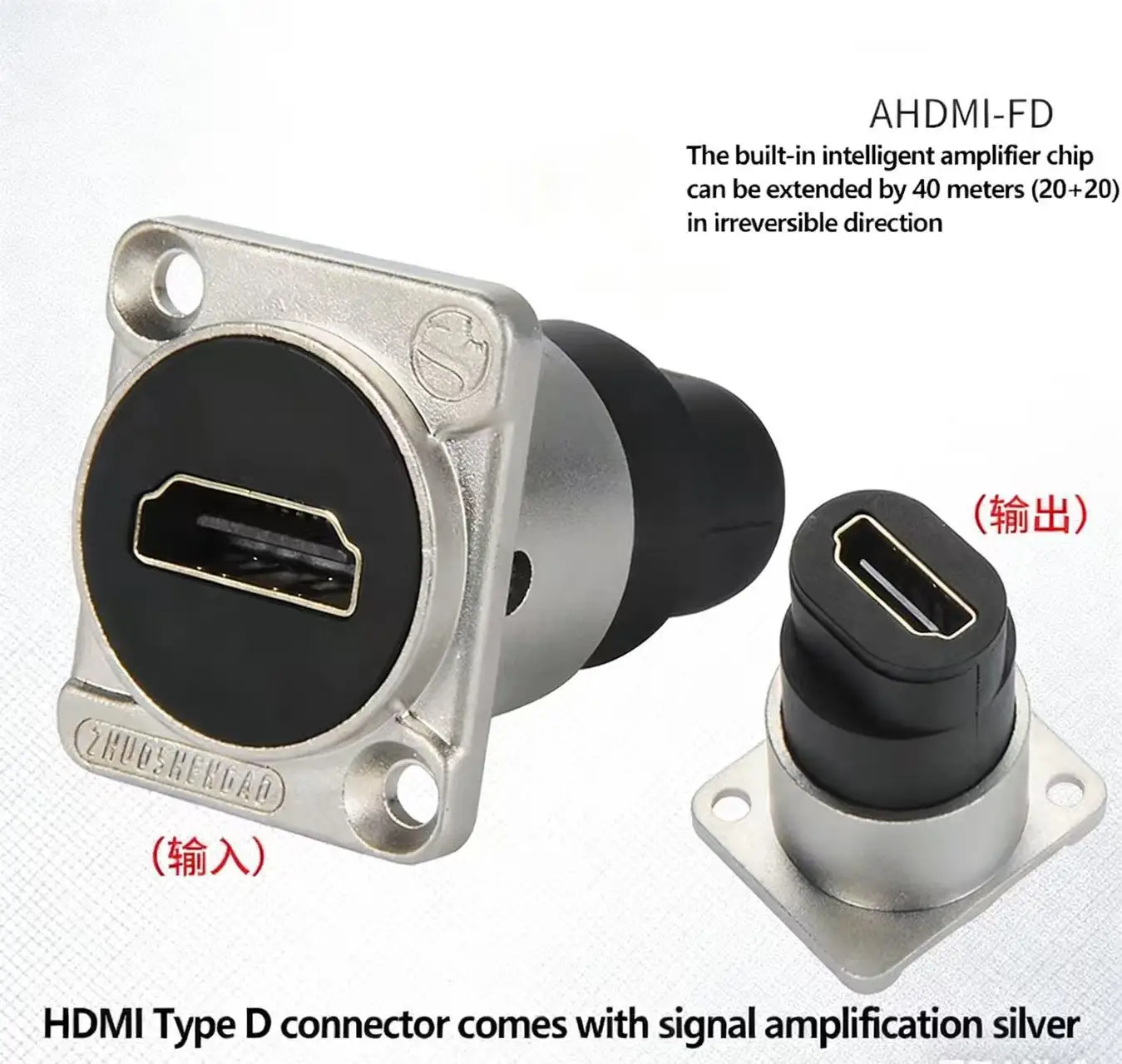 D-نوع AHDMI-C وحدة عالية الوضوح محولات الصوت والفيديو أنثى ل 86 لوحة صندوق معلومات البلوز قوس التثبيت