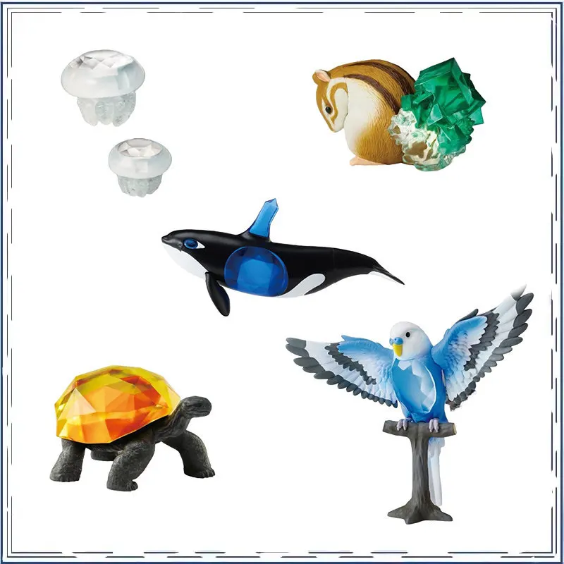 

Gashapon Ornament Simulation Animal Series Killer Whale Jelly Fish Modeling Desktop Collection Decoration Collectible Toy
