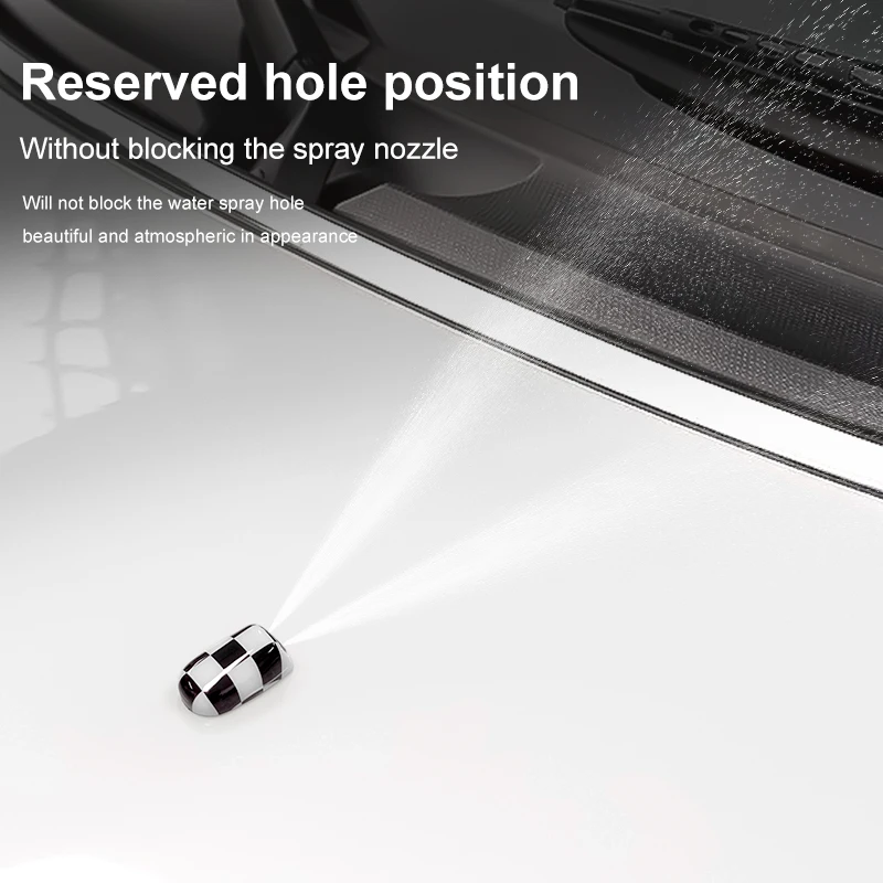 Car Wiper Water Spray Nozzle Covers For Mini Cooper R55 R56 R60 R61 R57 R58 R59 Car Exterior Spray Nozzle Decorative Accessories