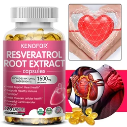 Resveratrol 1500 Mg - Antioxidant Supplement, Anti-aging, Boosts Immunity, Metabolism, Heart Health, Cellular Health