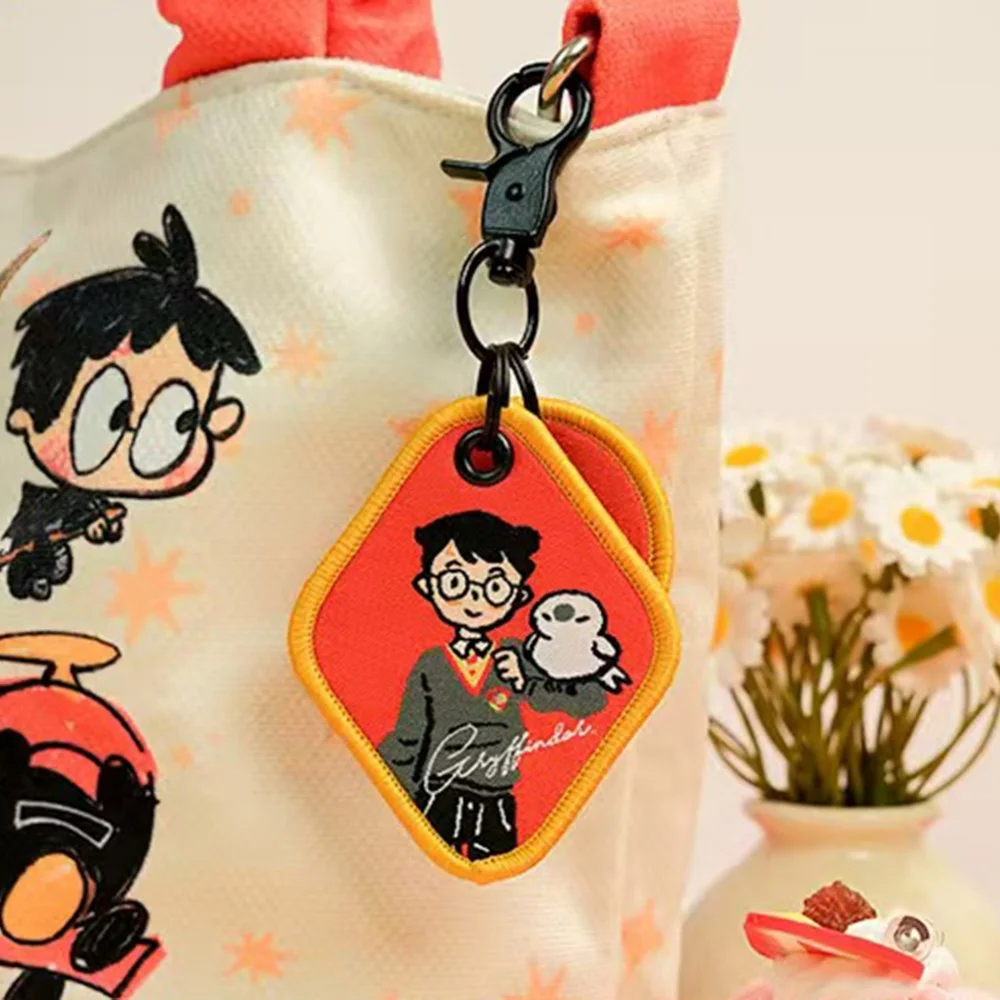 Gantungan Kunci Seri Karakter Harry Potter Asli Kartun Ron Malfoy Hermione Label Tenun Poliester Gantungan Kunci Dekorasi Ransel Hadiah