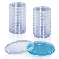 20Pcs Sterile Plastic Petri Dishes with Lid 90mm Dia x 15mm Deep Lab Petri Plate Dish for Lab Analysis  School Projects Blood