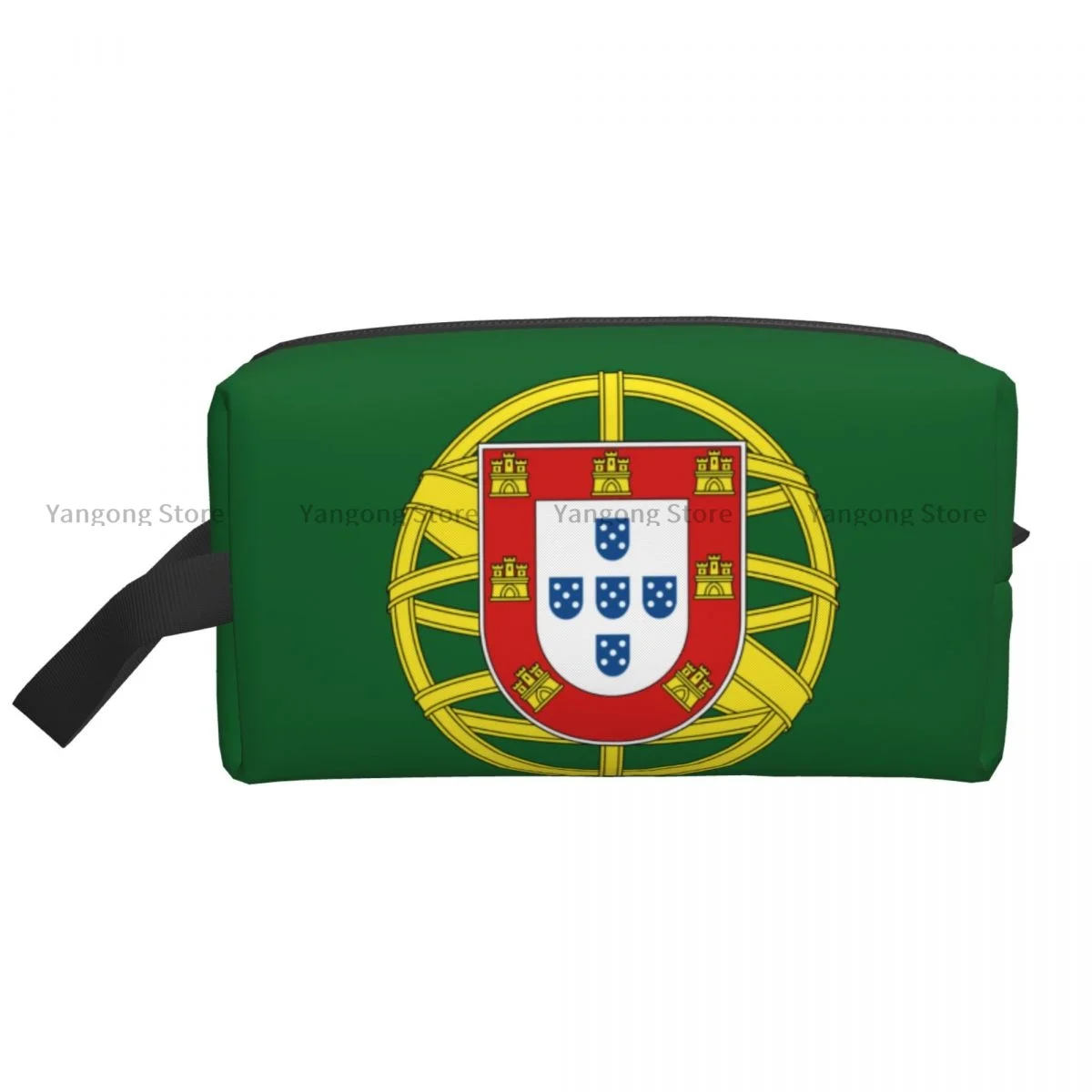 Travel Toiletry Bag Flag Of The President Of Portugal Cosmetic Necessaire Case Makeup Bag Beauty Wash Pouch Handbag