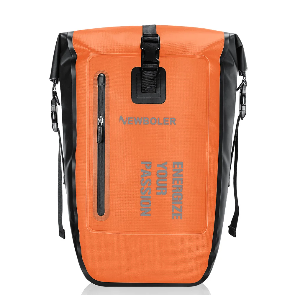 AliExpress NEWBOLER  Bike Pannier Bag 27L Big Capacity Waterproof Travel Cycling Bag Bicycle Rear Seat Trunk Bag Electric Bike Accessories