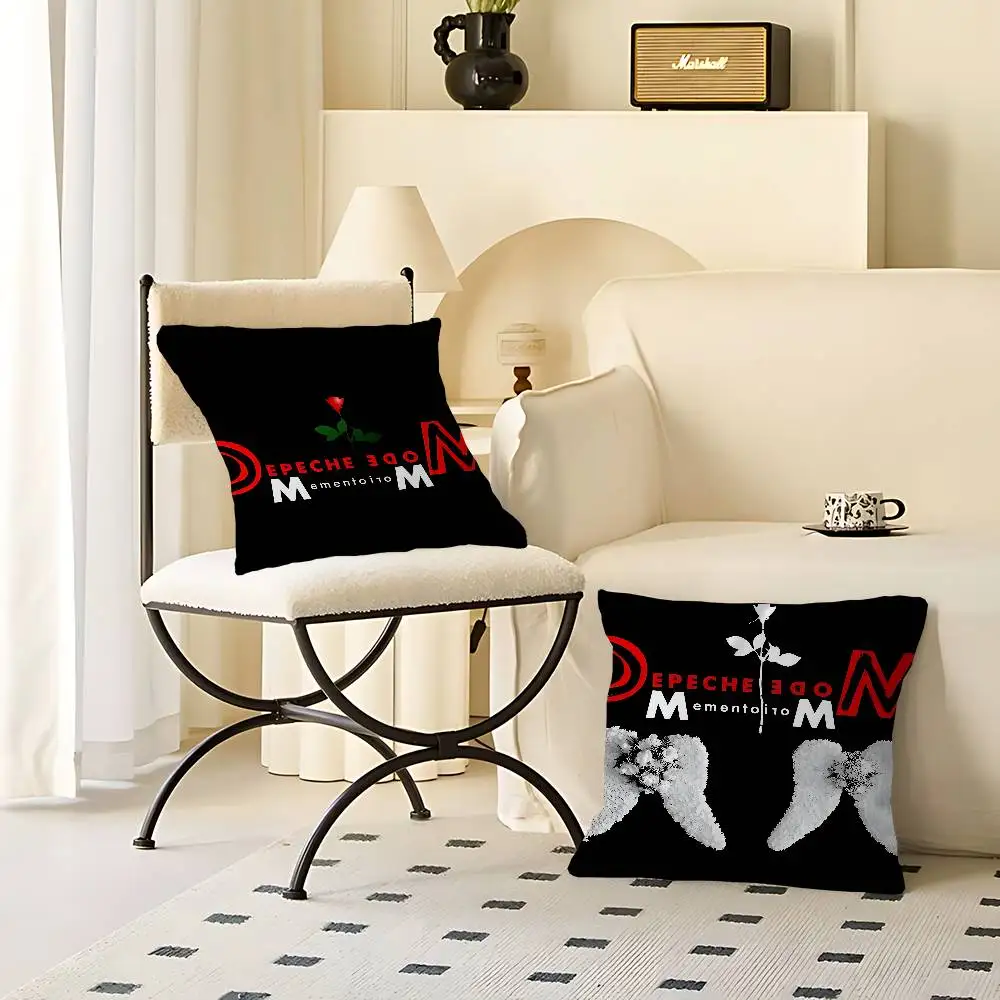 

Rock D-Depeche Cool Mode LOGO Pillow Cover Design Cushion Cover Decor Holiday Decorati