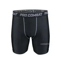 Shorts de corrida de compressão masculino calções esportivos roupa interior calças de moletom fitness boxers de secagem rápida