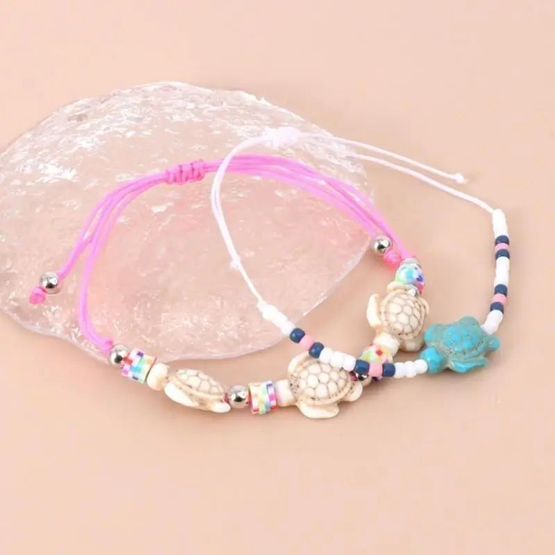 

A52E Sea Chain Bangle Chain Bracelets Women Chain Bracelets Jewelry Gift Alloy Material Cpuple Bangles for Women Girls