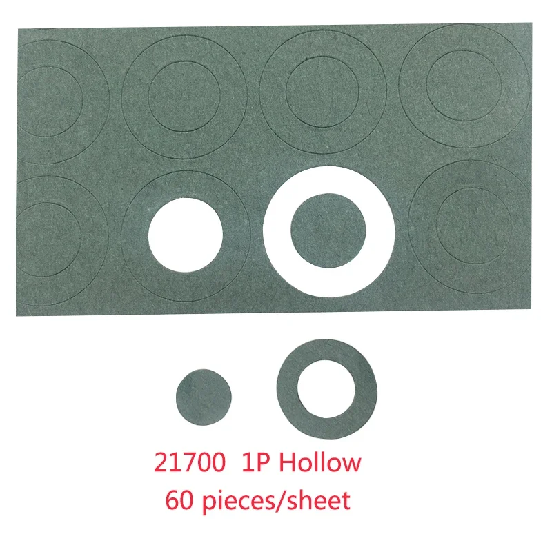 21700 Lithium Battery Barley Insulation Gasket Barley Paper Li-ion Cell Insulating Pad Insulation Meson Head Insulating Gasket