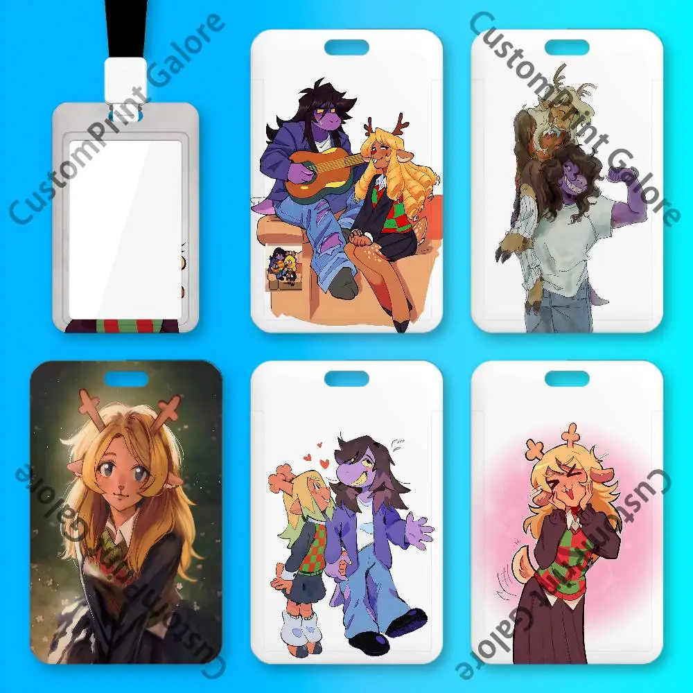 

Suselle Noelle Holiday Susie PVC ID Card Holder Badge Office Work Card Sleeve Anti-Scratch Case for Employee Cards