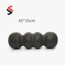 45cm Yoga Foam Roller Chiropractic Column Tissue Muscle Massage Fitness Stick for Pain Relief and Back Exercise Supplies