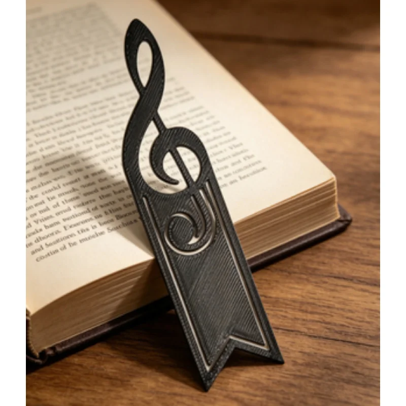 1pcs Creative Music Note Bookmarks, Artistic Niche Instrument Style, High-Appearance Reading Tools, Embrace Both Books