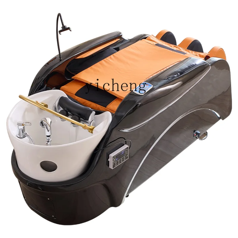 

ZC Automatic Electric Massage Shampoo Bed Water Circulation Fumigation Beauty Salon Head Therapy Bed Whole Body Heating