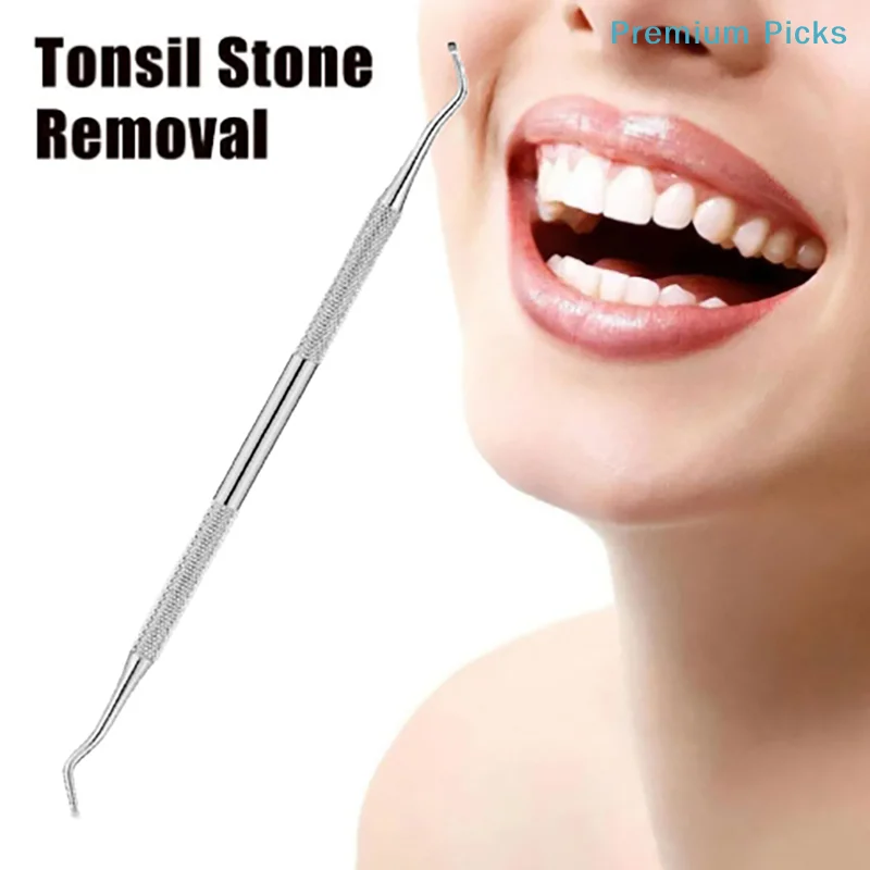 1Pc Tonsil Stone Removal Ear Wax Remover Tool Stainless Steel Remover Mouth Cleaning Care Tools Tonsil Stone Remover Health Care