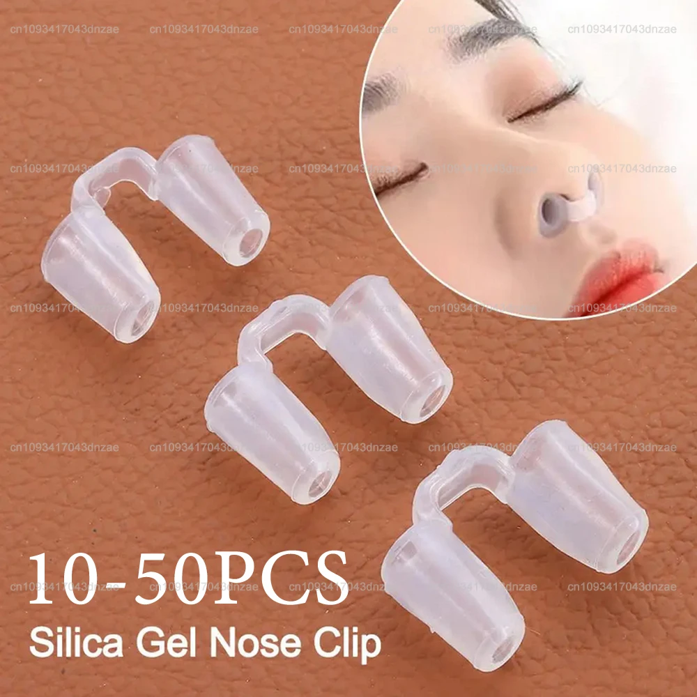 10/30/50Pcs Rhinoplasty Silica Gel Nose Clip Postoperative Clear Crooked Nose Correction Fixator Shaping Crooked Nose Correction