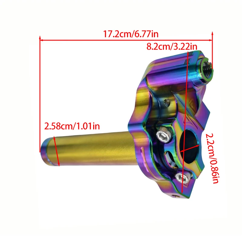 CNC aluminum adjustable motorcycle throttle grip, capable of rapid rotation, suitable for ATV UTV retrofit accessories