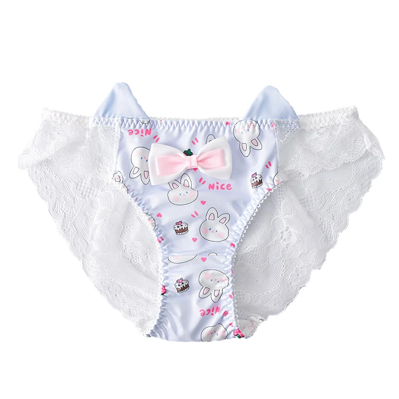 Lolita Women\'s Underwear Sexy Transparent Cute Rabbit Girl Sweet Style Hollow Triangle Panties Pure Cotton Crotch Panties