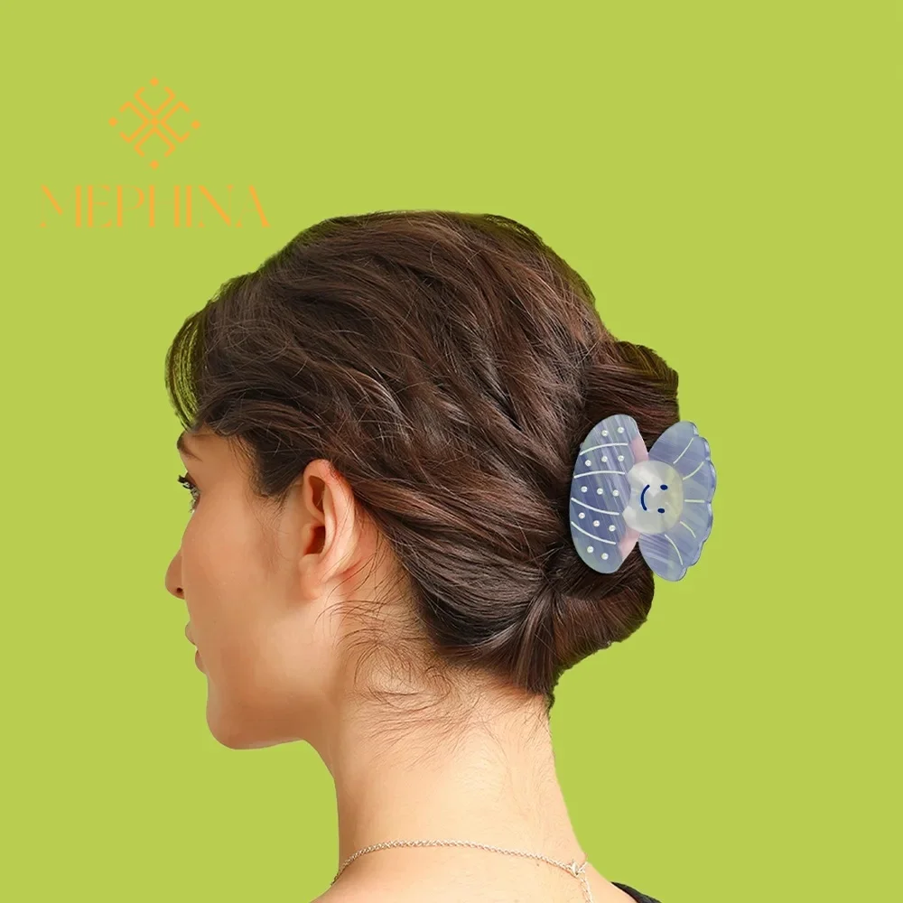 Nuevas pinzas creativas para el cabello de concha de perla, pinzas para el cabello de acetato, accesorios para el cabello para mujeres, tocados