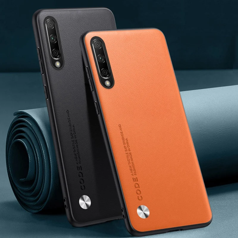 Luxury PU Leather Case For Honor 9X Pro 9XPro Back Cover Matte Silicone Shockproof Full Protection Phone Case For Honor9X Pro