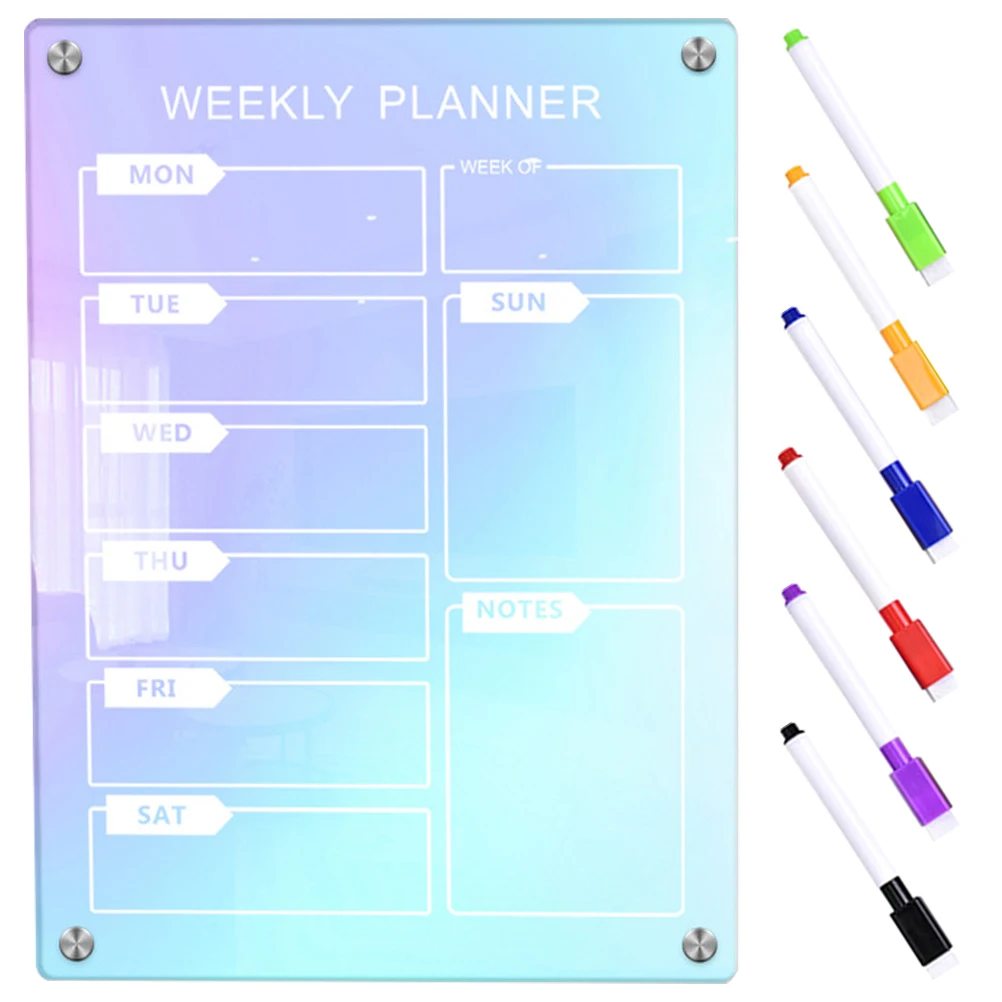 

Magnetic Schedule Plan Board Message Set Dry Erase Whiteboard Colorful Small Boards