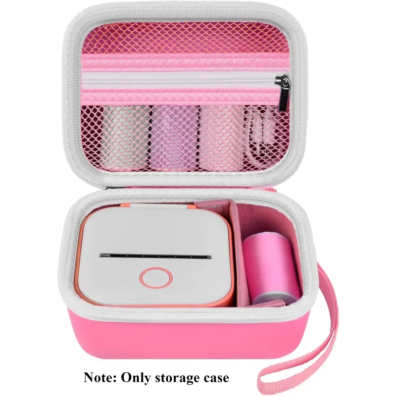 Estuche para Impresora de Etiquetas Memoking T02/ Phomemo M02/ M02S/ M02 Pro/ Q30S/ Ponek Mini, Organizador de Almacenamiento pa