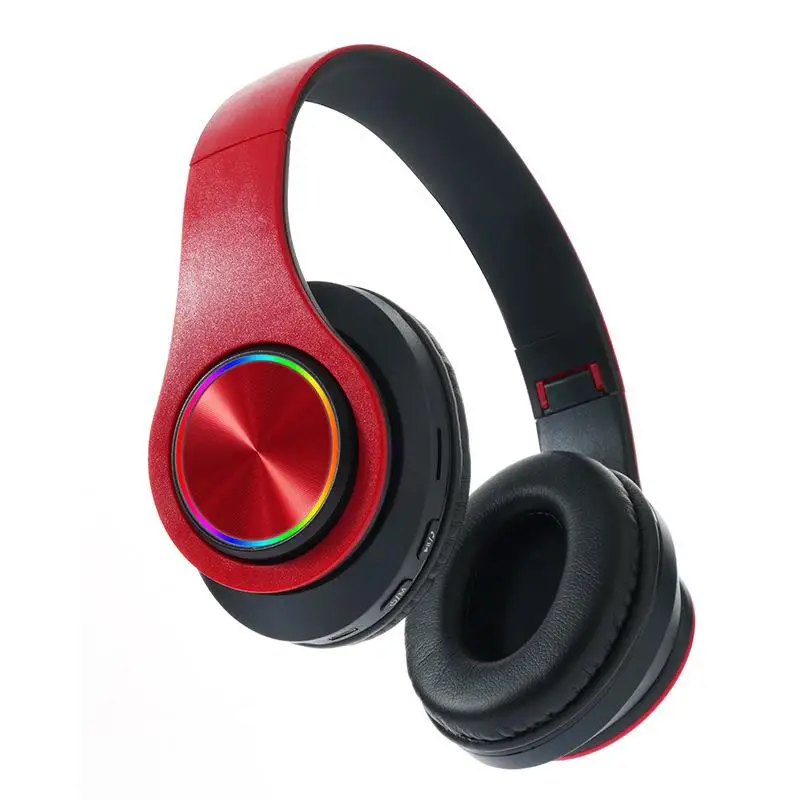 Cuffie Bluetooth senza fili cuffie pieghevoli auricolari Stereo HiFi con supporto per microfono scheda SD FM per telefono Xiaomi Iphone Sumsamg