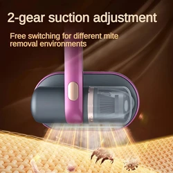 Household Mattress Vacuum Cleaner Ultraviolet Sterilization Machine Small Handheld Wireless Mite Remover USB Charging Portable