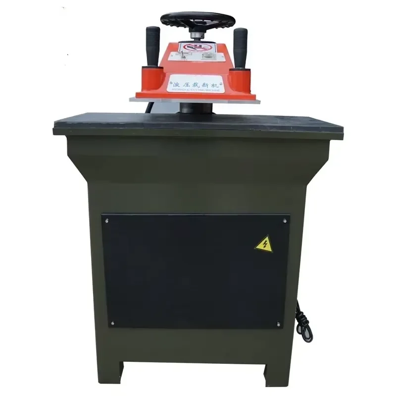 Small and High Quality Swing Arm Cutting Press 12T Hydraulic Rocker Arm Leather Die Cutting Machine Clicker Press