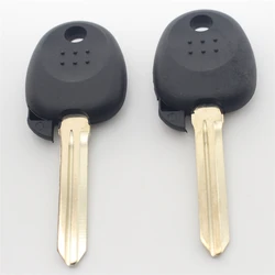 FLYBETTTER 10Pcs OEM Car Key Shell Transponder Remote Key Case Fit For Hyundai Elantra Santafe Tucson Left Blade