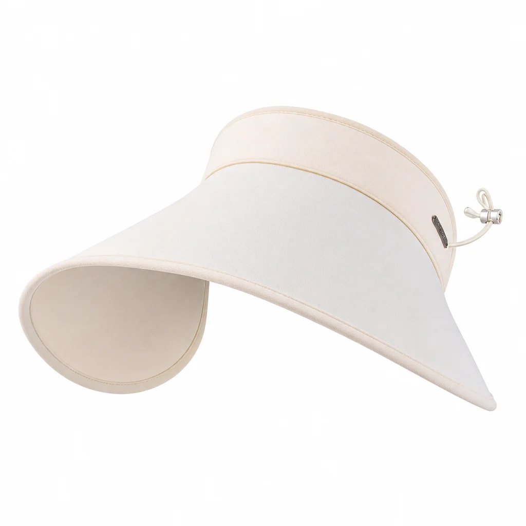 Beach Sun Visor Hat Breathable Ice Silk Open Top Cap for Women Summer Outdoor Hiking Cycling Travel Essentials Foldable