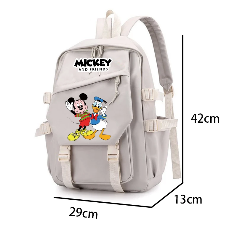 Disney Minnie Mickey Friend Donald Duck Backpack for Boy Girl Back To School Bag Large Capacity Backpack Bookbag for Kid Gifts