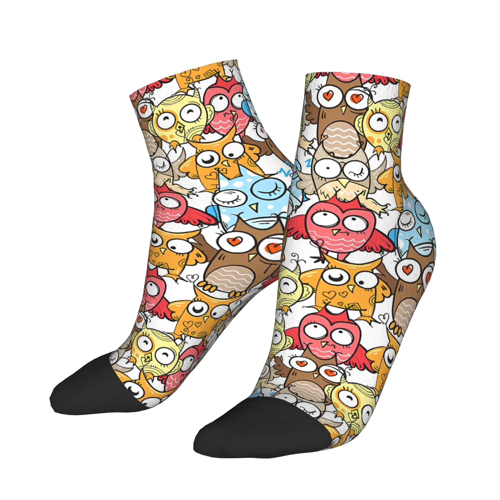 

Cute Mixed Owl Ankle Socks Design Fashion Casual Socks Summer Anti Sweat Running Sports High Quality Sock For Women Men
