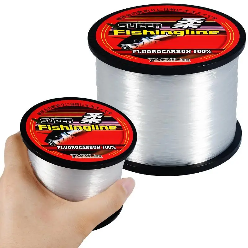 Fluorocarbon-beschichtete Nylon-Angelschnur 300M UV-beständig Unsichtbares Monofilament für Langzeit-Outdoor-Angelausflüge – Detail 4