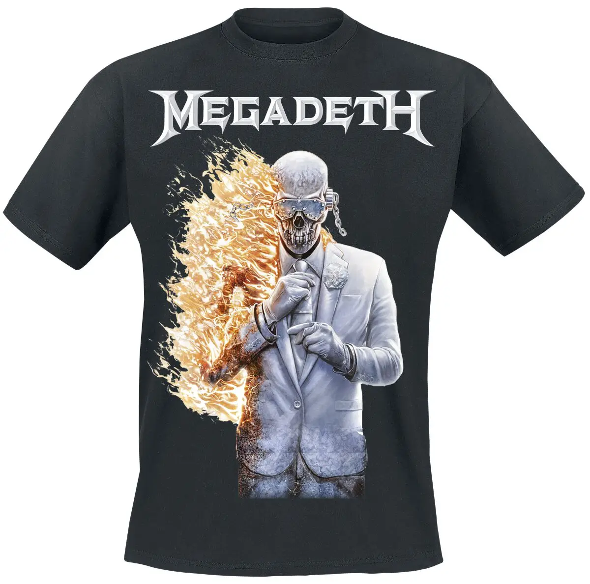 Camiseta Art Album 17 Cover Megadeth Band, camiseta gráfica de algodão, masculina, feminina, verão, streetwear