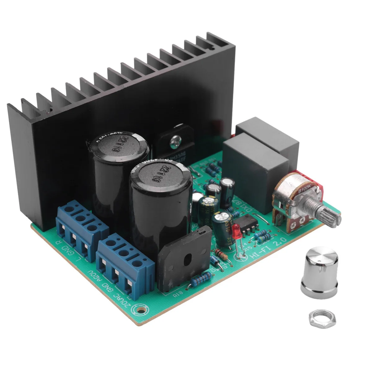 30W+30W LM1876 Stereo Audio Power 4558 Amplifier Board 2.0 Stereo Class AB Home Theater AMP Dual