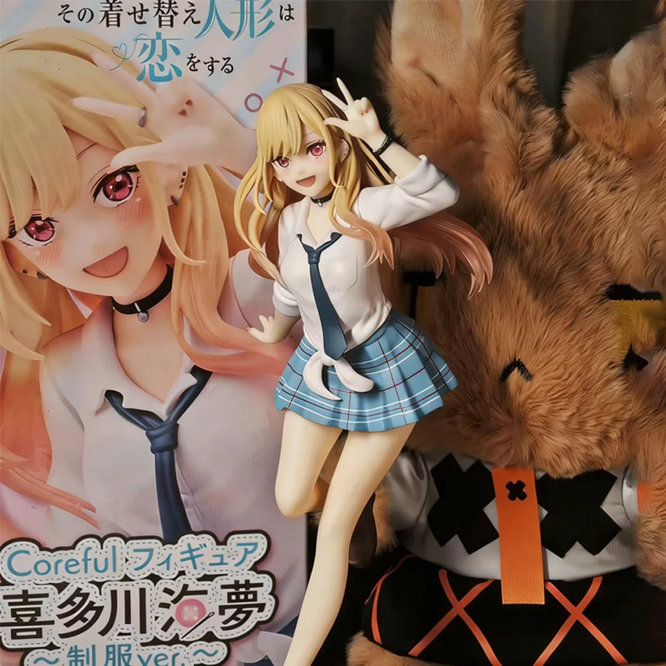 Heißer Verkauf: My Dress Up Darling MARIN KITAKAWA Uniform Anime-Figur Spielzeug 18cm PVC-Modell Sammlerstück Geburtstagsgeschenk