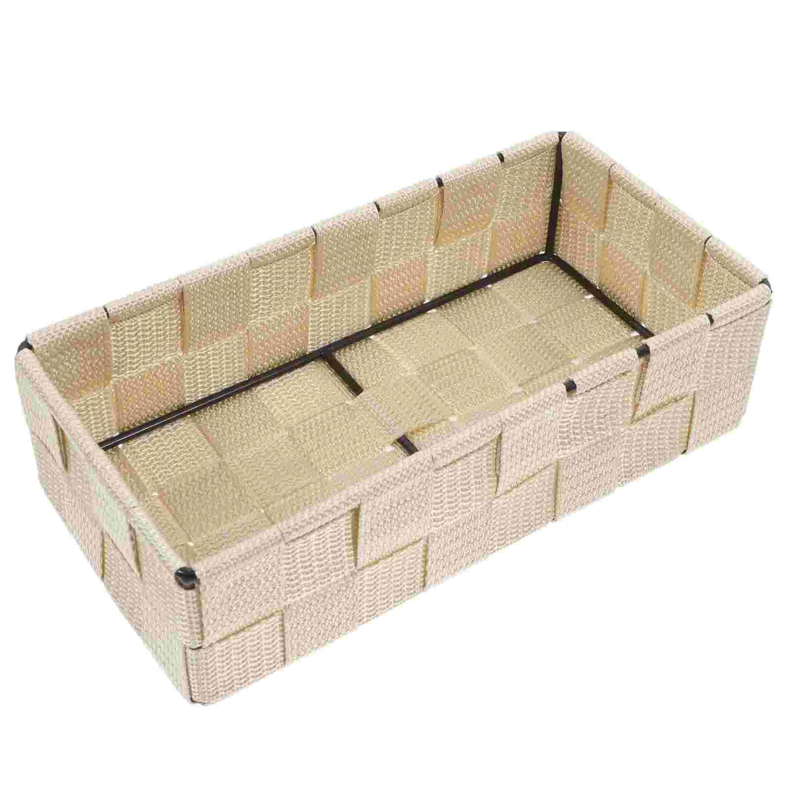 

to Weave Storage Basket Baskets Stainless Steel Bathroom Accessories Countertop
