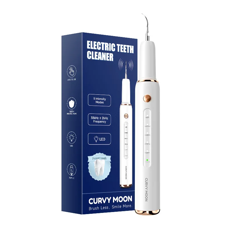 Ultrasonic dental cleaner for removing tartar and plaque
