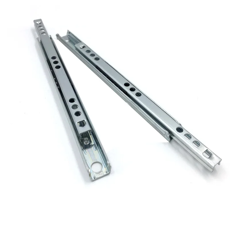 

Bidirectional Double Pull Slide Rail Thickened With Two Ultra Narrow Slide Rails 17mm Wide Drawer Keyboard Electrical Rail