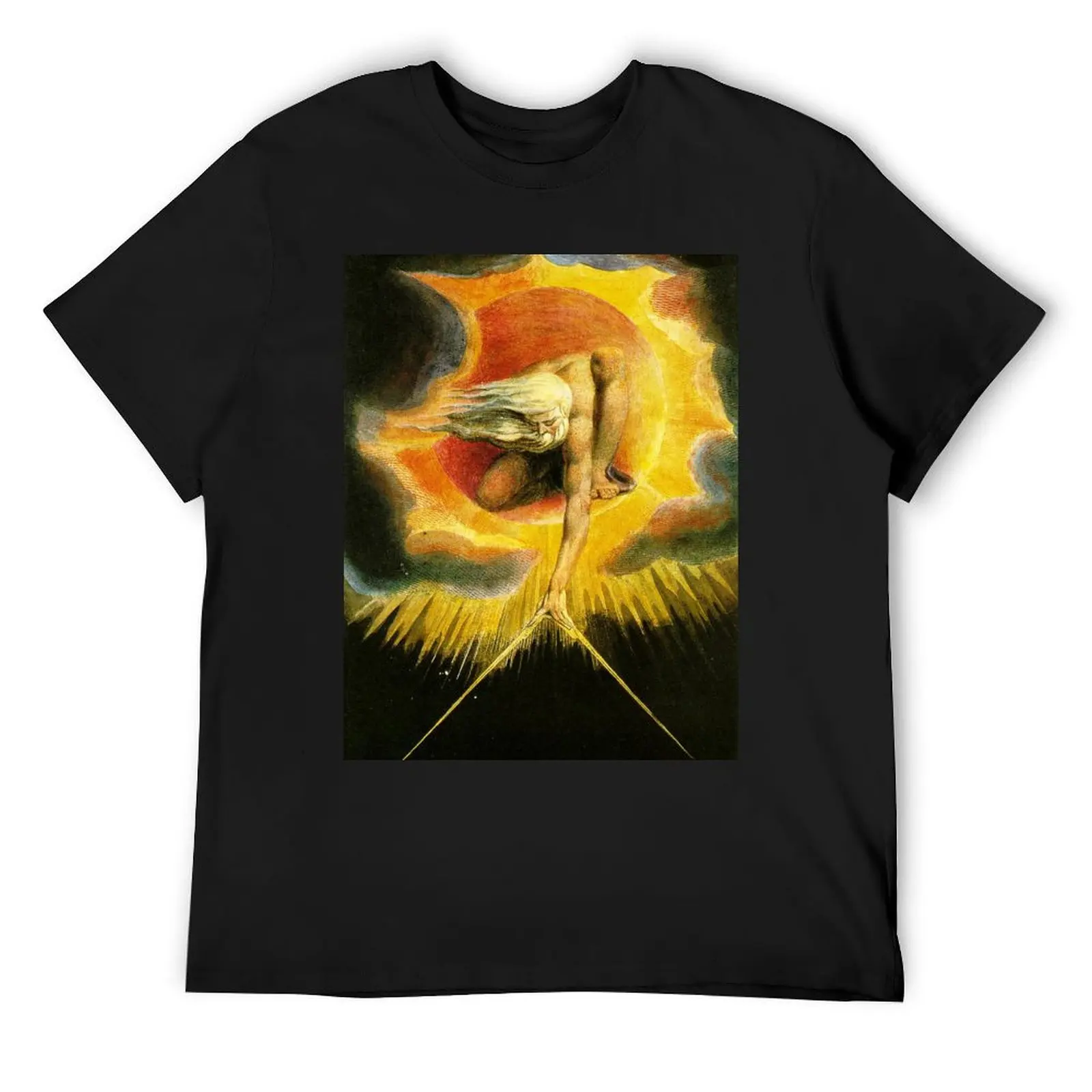 HD Ancient of Days, by William Blake HIGH DEFINITION Original colors T-Shirt customs design your own mens graphic t-shirts pack