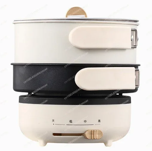 Folding Pot, Portable, Small, Multifunctional, Steaming, Frying and Stir frying Split Type Electric Hot pot